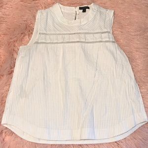 JCrew White Top size 12